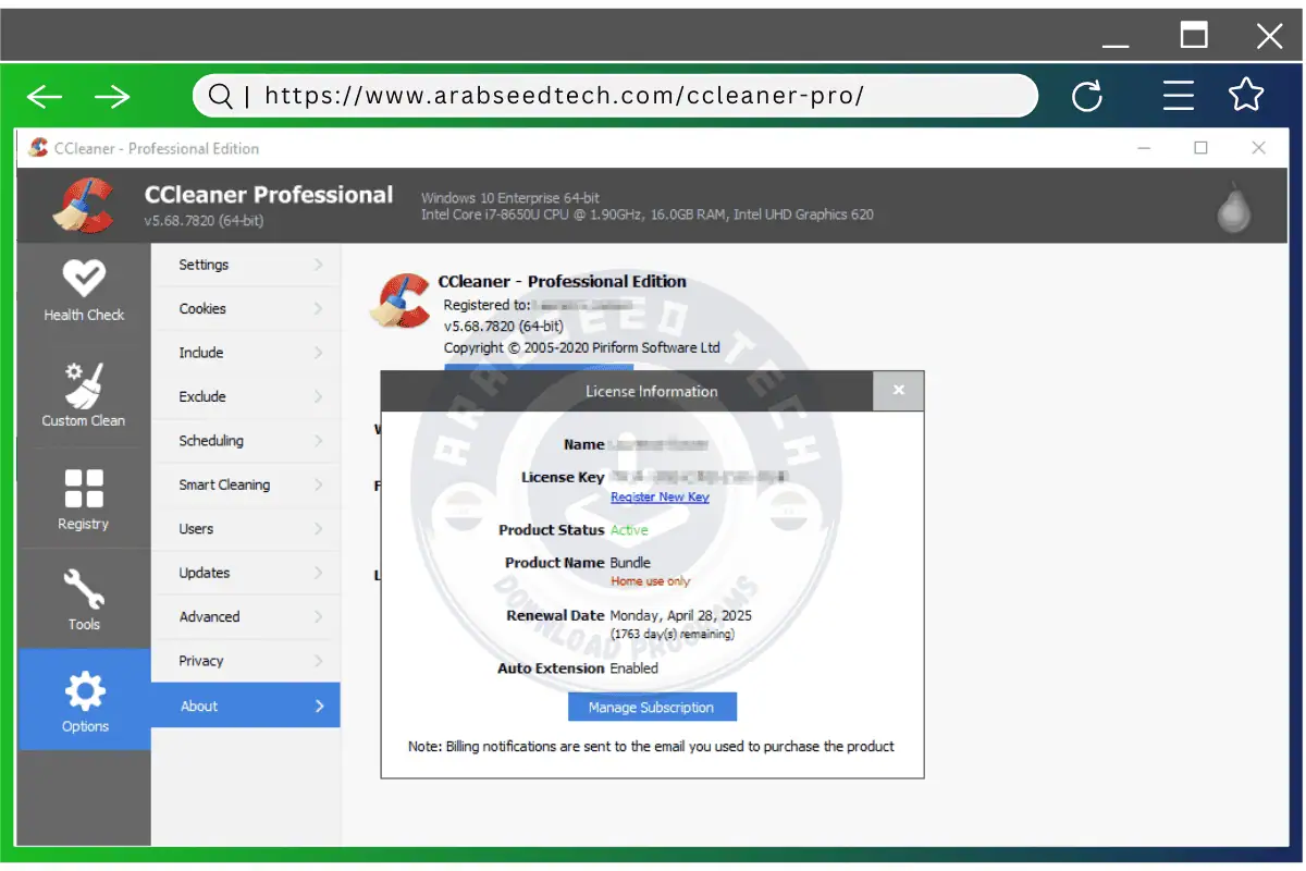 تحميل برنامج CCleaner Pro التفعيل مدى الحياة CCleaner Pro Free