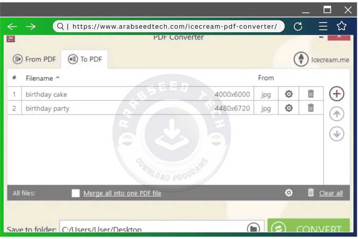 Icecream PDF Converter for PC