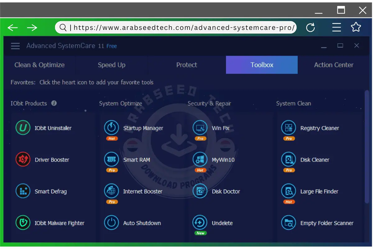 تحميل برنامج Advanced SystemCare Pro
