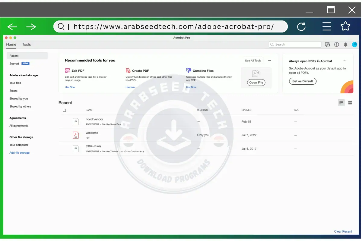 تحميل ادوبي اكروبات برو مفعل نسخة كاملة برو للكمبيوتر