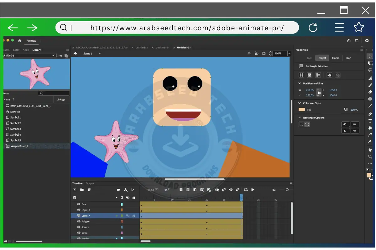 تحميل برنامج ادوبي انيميت Adobe Animate للكمبيوتر كامل مجاناً 2026