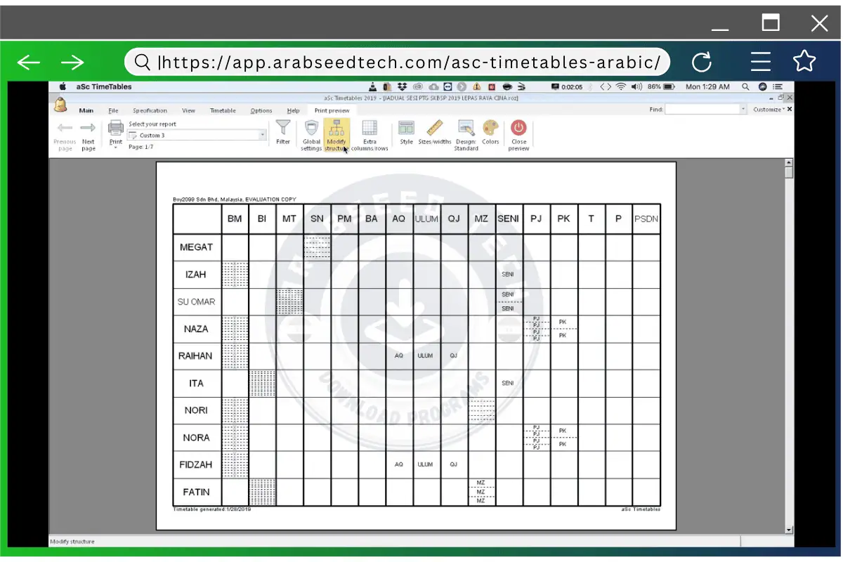 تحميل برنامج ASC Timetables مع الكراك عربي كامل النسخة الكاملة 2026